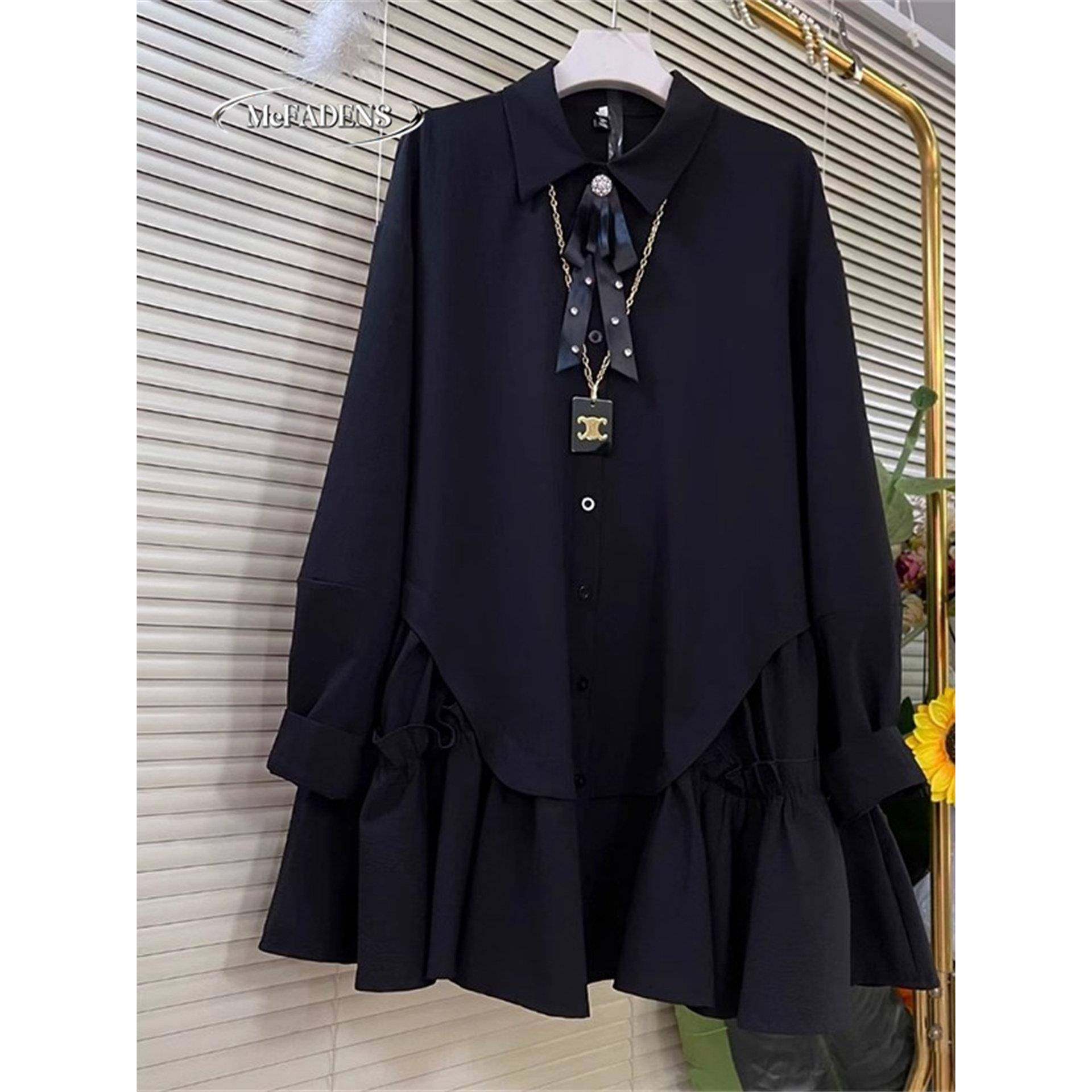 香港秋季新款宽松净版衬衫胖MM显瘦大码女装蝴蝶结领结上衣大衫潮,女装/女士精品,大码内搭,淘宝优惠券,粉丝福利购,淘宝优惠卷