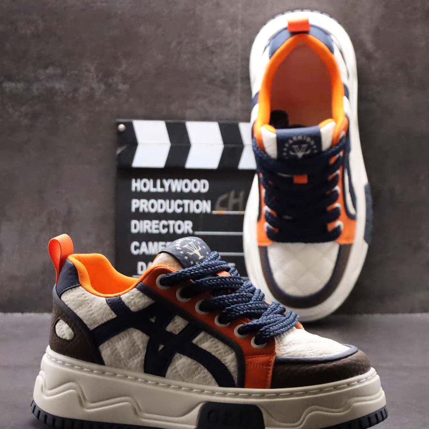 潮牌2026春季新款时尚韩版厚底板鞋增高轻便百搭户外运动休闲男鞋