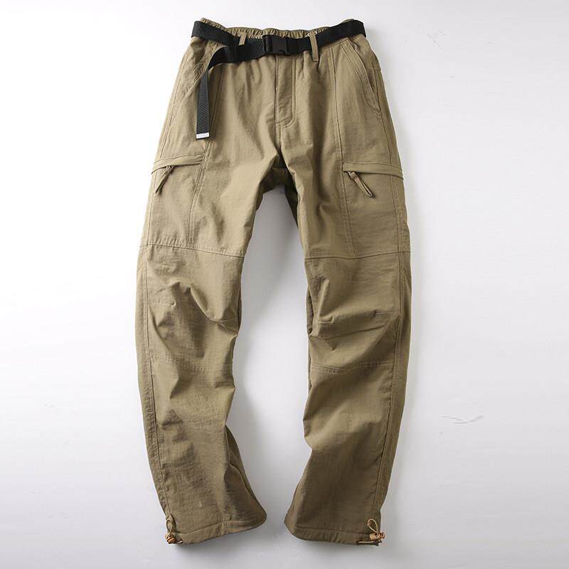 MAROLIO~出口德国！加绒款工装裤户外防风防水春秋男士软壳裤直筒