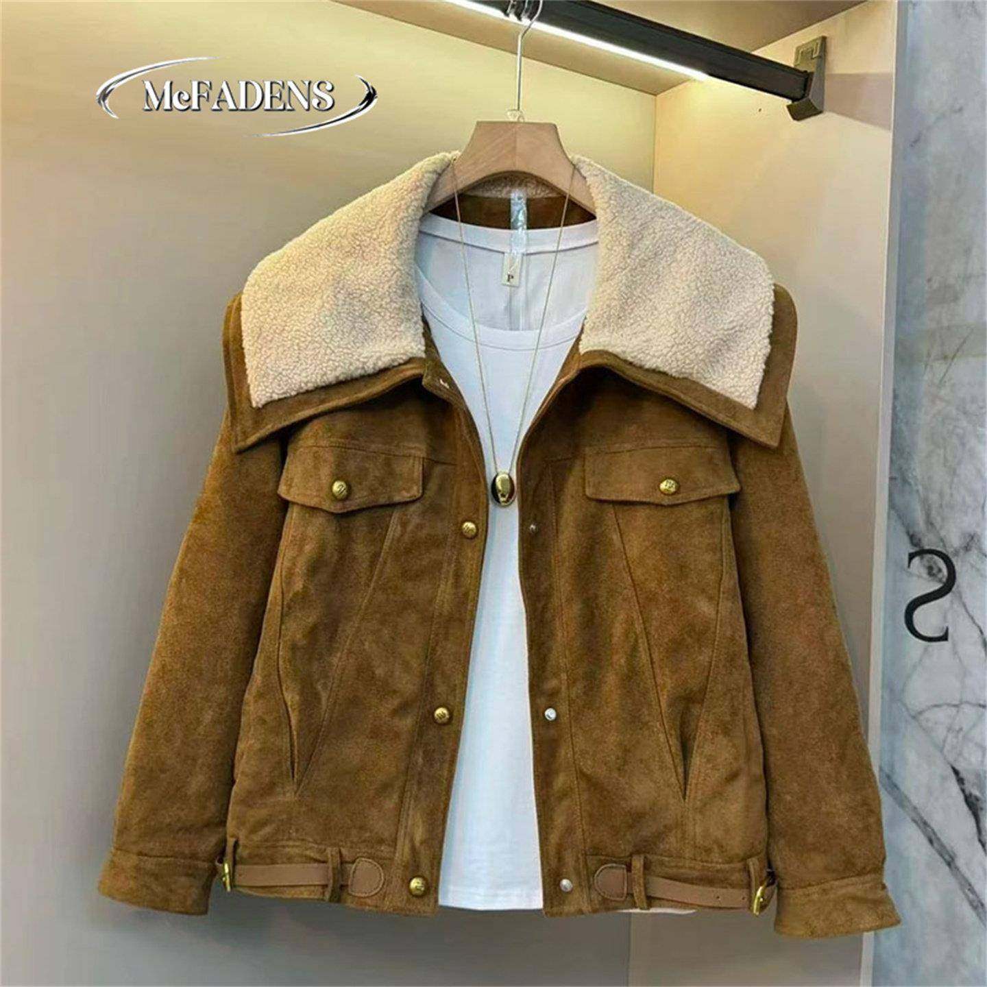 香港英伦风轻奢气质上衣胖MM冬款大码女装大毛领拼接休闲短款外套,女装/女士精品,常规大码外套,淘宝优惠券,粉丝福利购,淘宝优惠卷