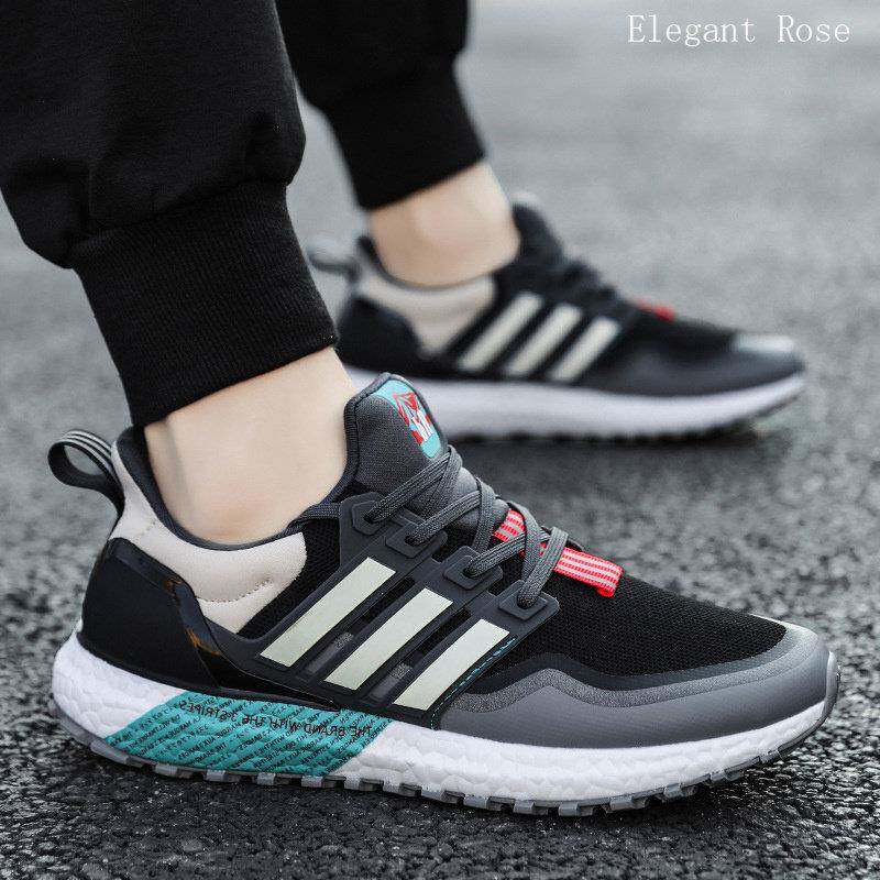 ELEGANT ROSE 男鞋爆米花底运动潮鞋2024春季新款软底跑步休闲鞋