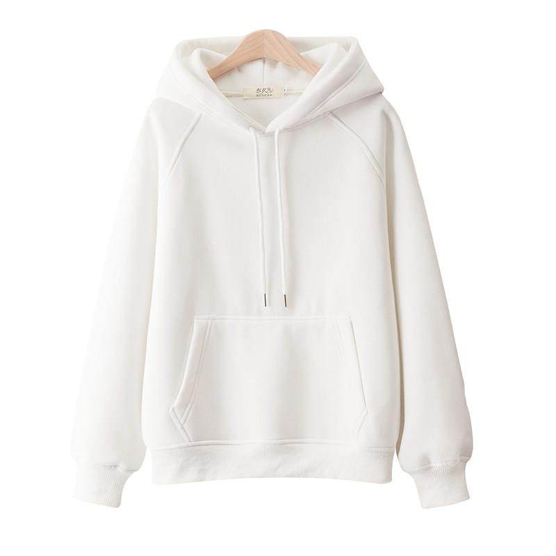 潮牌加绒连帽卫衣女2025年秋冬新款韩版宽松大码长袖外套薄款上衣