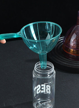 家用油漏斗加厚长把手小口径器多功能液体水分分装器塑料干净酒提