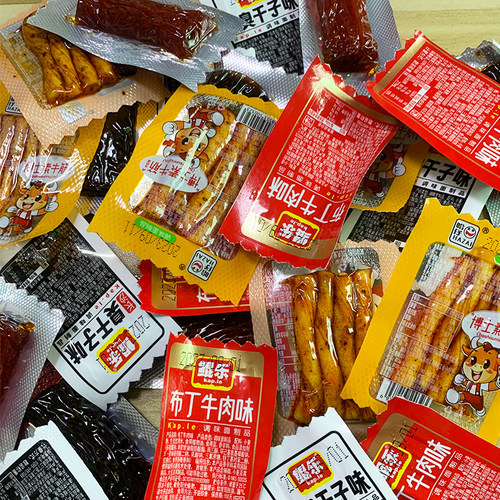 博士素牛筋鲲乐50小包多口味辣条