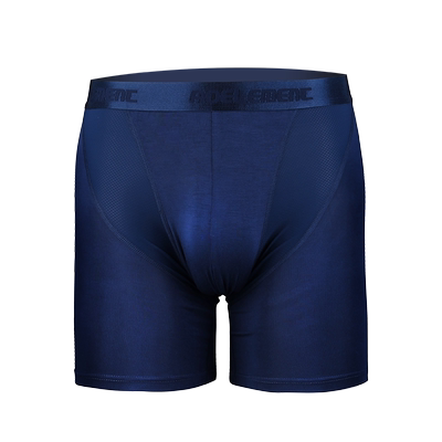 莫代尔加长大码平角网孔运动内裤