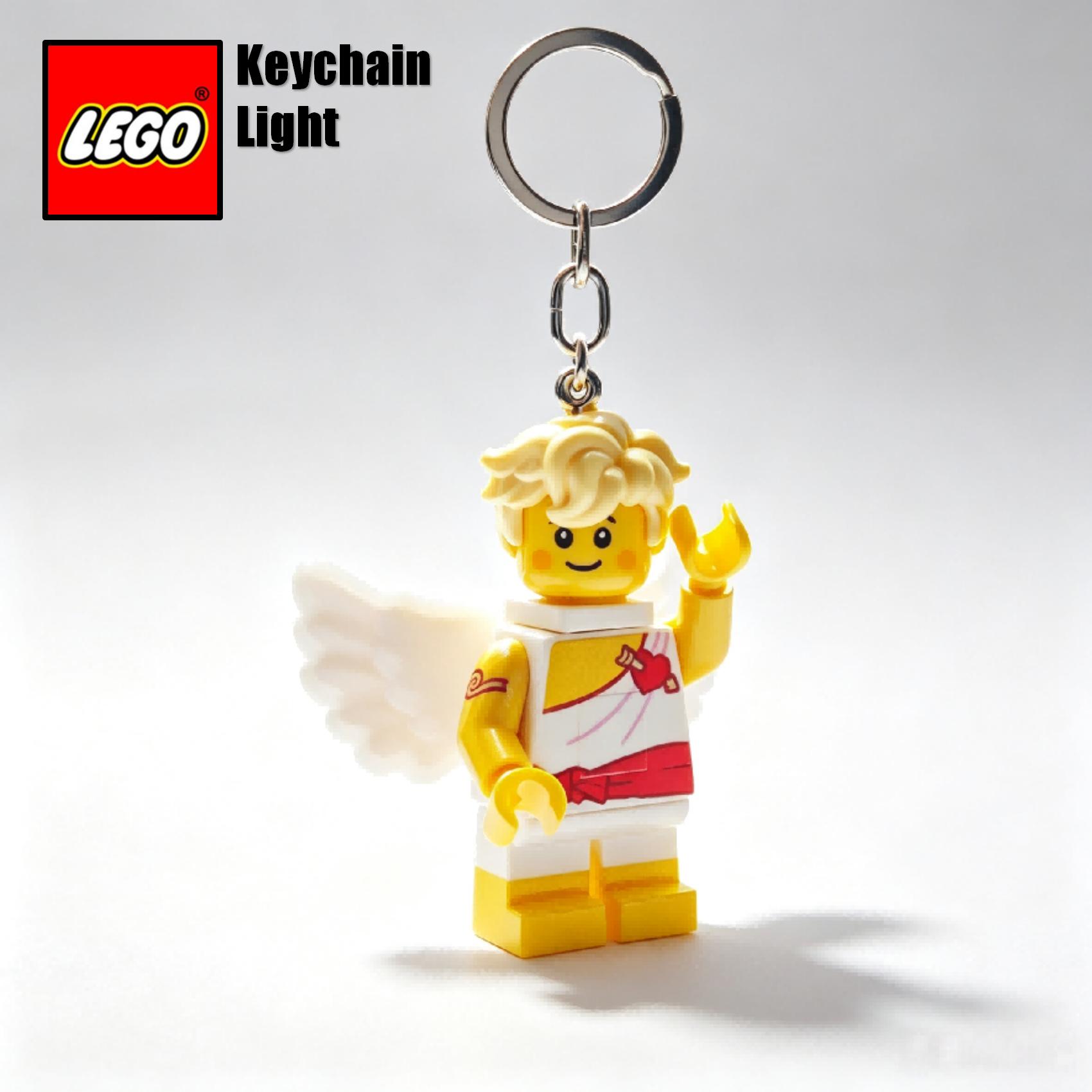 正品LEGO乐高乐园同款丘比特发光钥匙扣小挂件摆件可爱治愈礼物