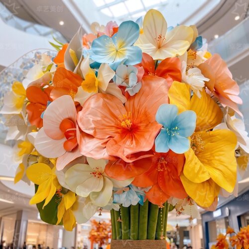EVA仿真花艺装饰户外引流打卡