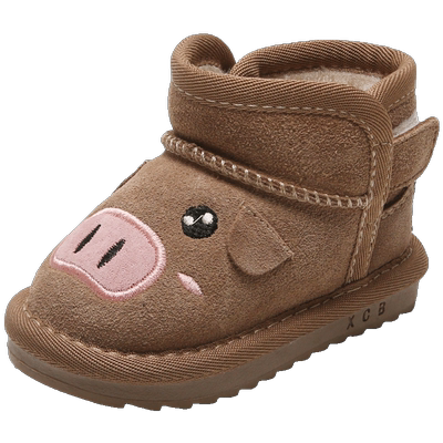 秋冬清仓宝宝雪地靴男高帮棉鞋