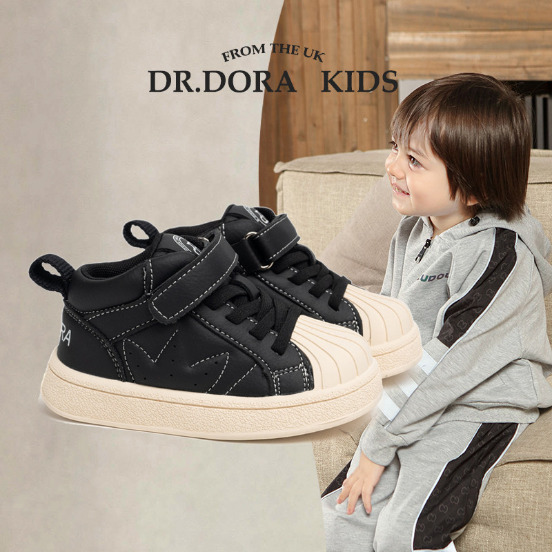 DR.DORA朵拉博士秋冬季宝宝鞋子男高帮板鞋软底耐磨贝壳头学步女,童鞋/婴儿鞋/亲子鞋,学步鞋,淘宝优惠券,粉丝福利购,淘宝优惠卷