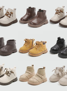 DR.DORA朵拉博士冬季马丁靴棉鞋子宝宝加绒保暖1一3岁2小童清仓款