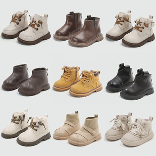 子宝宝加绒保暖1一3岁2小童清仓款 DR.DORA朵拉博士冬季 马丁靴棉鞋