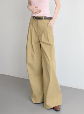 Trr style 老钱风松弛高腰阔腿裤 盖脚面宽松微喇长裤女时髦好穿