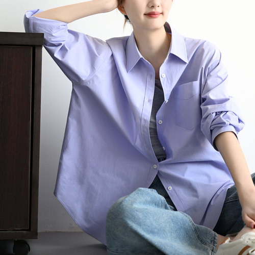 TRR宽松衬衫女长袖青春系列