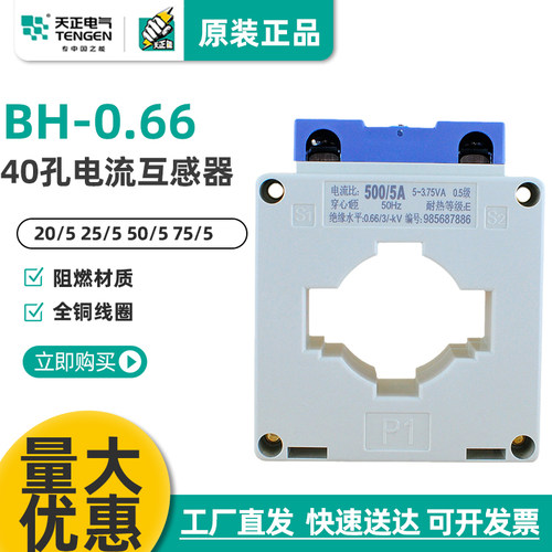 BH-0.66电流互感器40孔径天正