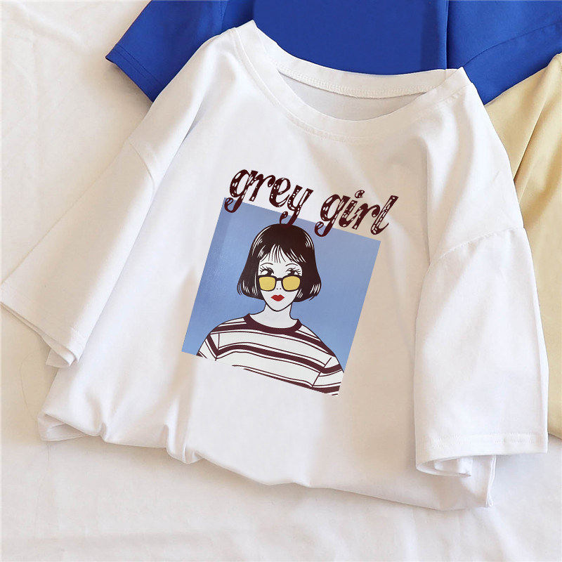 港風t恤女短袖2021年新款夏季韓版寬松百搭簡約學生圓領上衣服在類目 女裝/女士精品, T恤中 - 來自Buy2taobao.com提供專業的淘寶代購服務