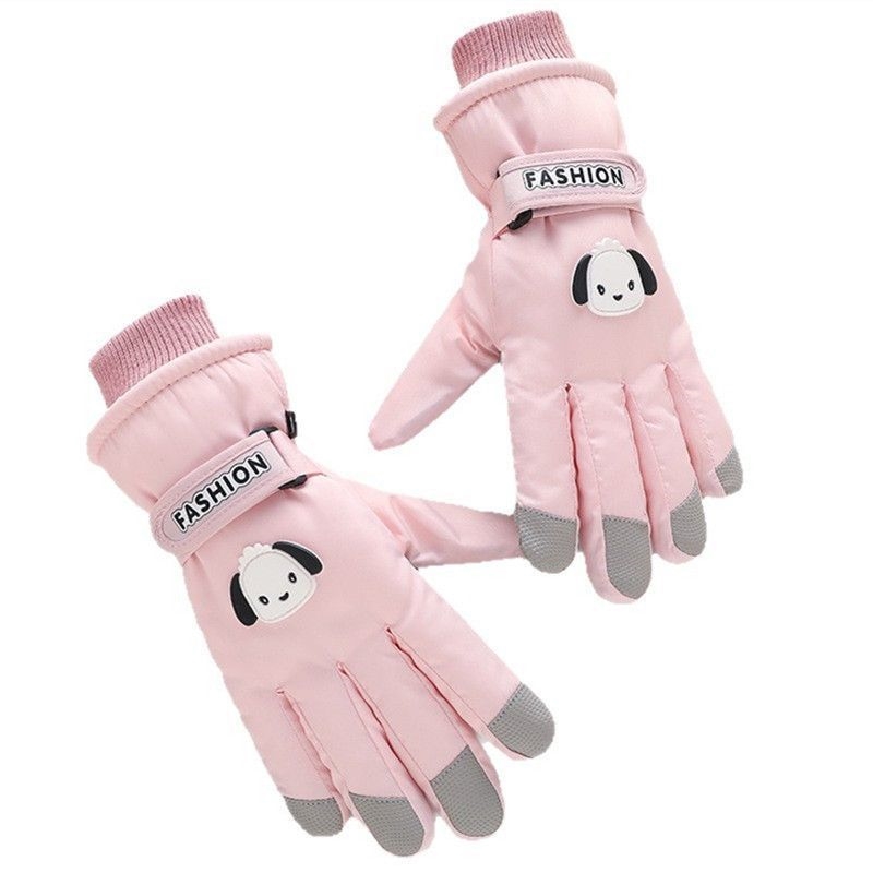 滑雪棉手套女冬季加绒加厚保暖防寒骑车骑行防水防风冬天女生可爱