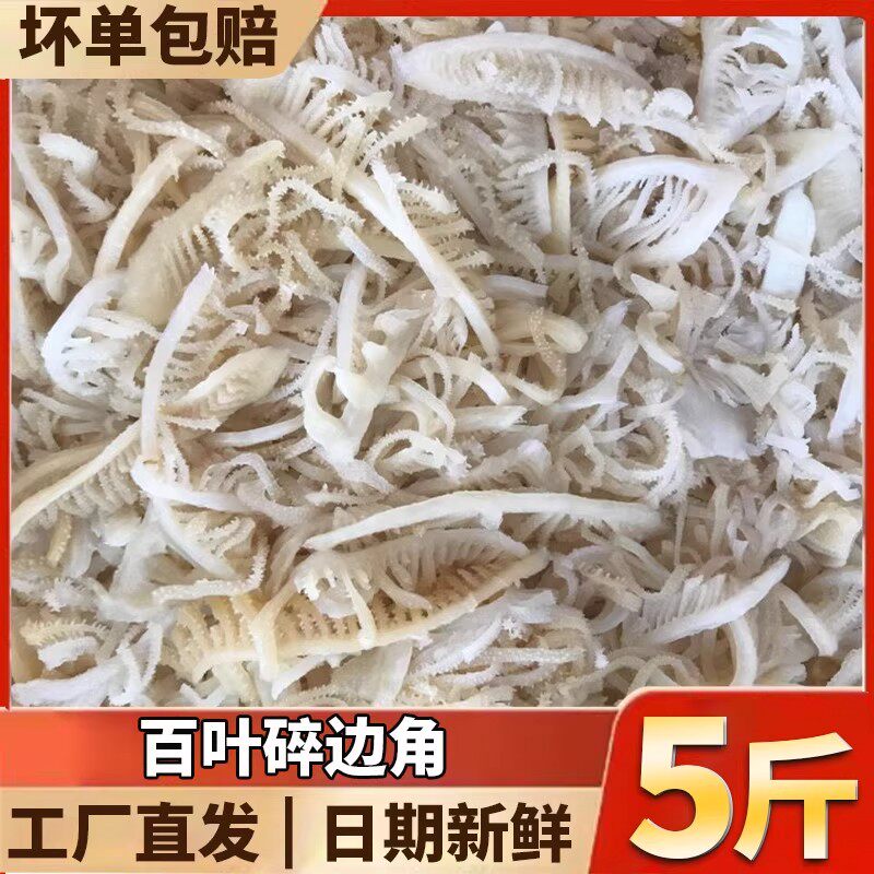 碎白千层肚牛百叶边角料丝毛肚渣渣底板丝碎毛肚火锅食材麻辣烫