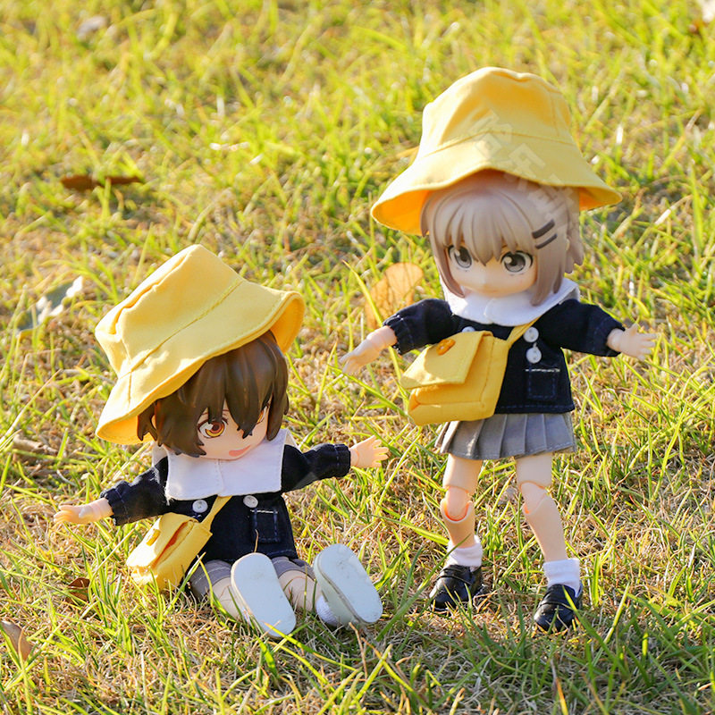 ob11娃衣幼稚园男女款套装12分素体可穿bjd娃娃 衣服JK裙