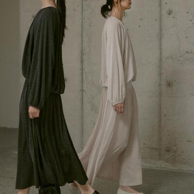 commuse羊毛时尚上衣半裙套装