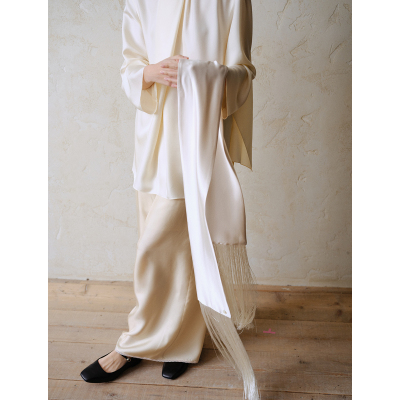 commuse memory 『流光绪语』日本进口三醋酸双面缎流苏围巾