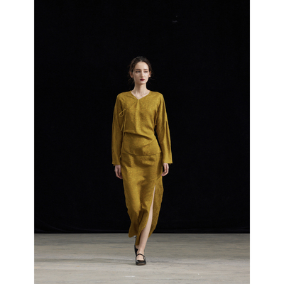 commusememroy国风桑蚕丝套装