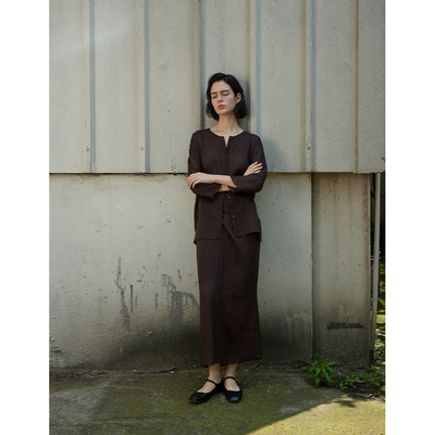 苎麻天丝时尚套装两件套