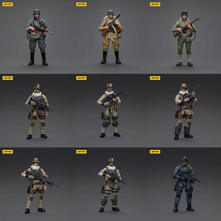 JOYTOY暗源1/18 军兵系列 德美苏俄军三角洲部队关节可动兵人模型