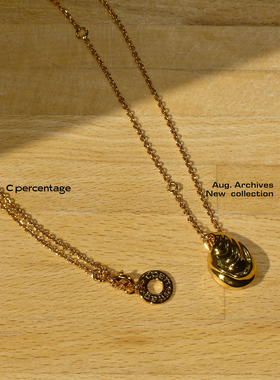 【08.23新品】C percentage 金海螺项链