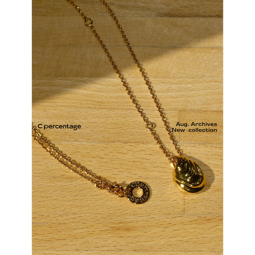 【08.23新品】C percentage 金海螺项链
