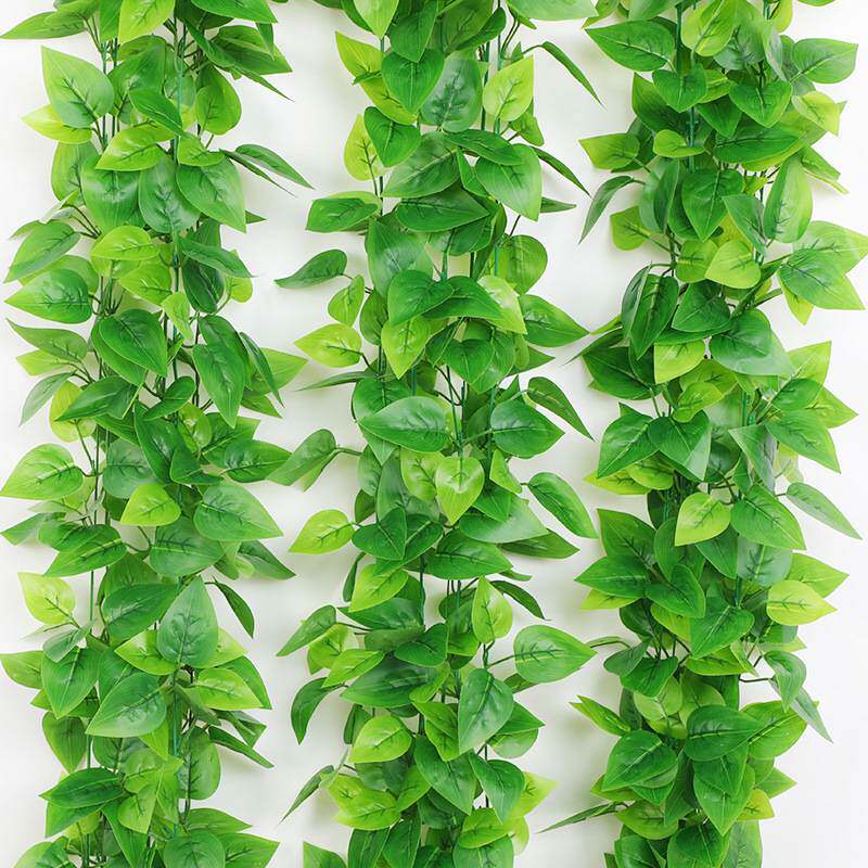 仿真装饰遮挡绿植藤条藤蔓假树叶塑料花下水管道空调管子绿叶花藤