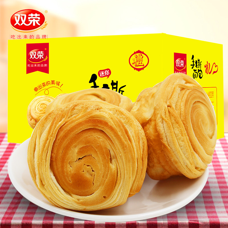 奶香味手撕早餐面包双荣奶香原味手撕面包整箱1kg/2kg早