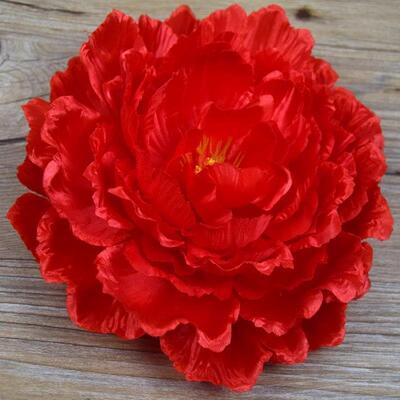 直供舞蹈手拿花 大秧歌头花手花 舞蹈道具牡丹大红花头饰 表演手