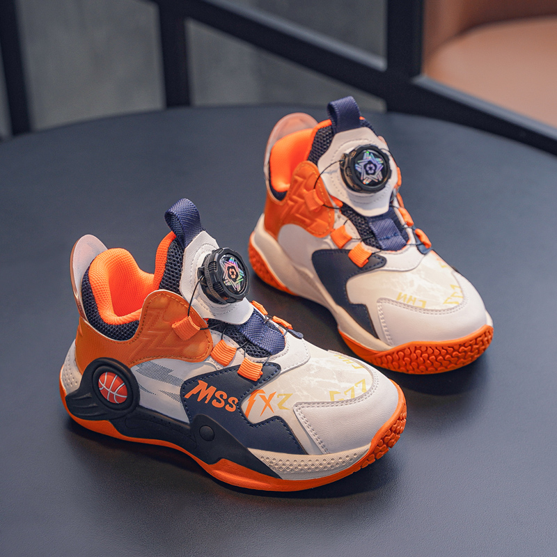 男童运动鞋春秋季新款旋转按钮鞋