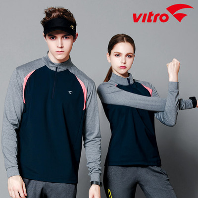 韩国羽毛球服VITRO长袖速干