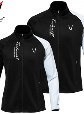 韩国代购直邮TECHNIST羽毛球服五折男女不对称撞色速干透气外套