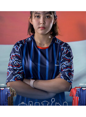 韩国代购直邮FLYPOWER羽毛球服2023折扣男女拼色速干复古短袖T恤