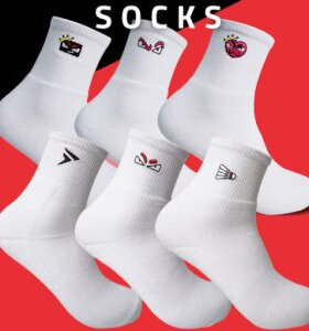 现货韩国FLYPOWER怪兽男女毛巾底专业中筒透气吸汗网球羽毛球袜