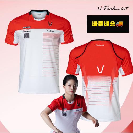 TECHNIST男女通用短袖红色