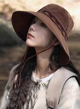 西部牛仔渔夫帽子女夏季新款新疆