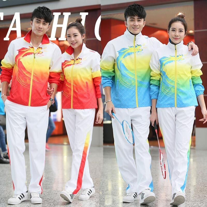 中国队龙服领奖服男女春秋情侣运动套装广场舞旅游团体训练服班服