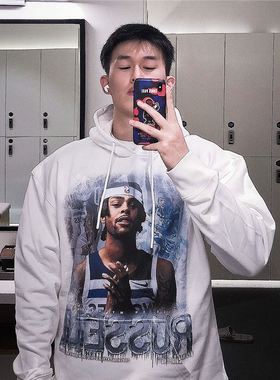 数码直喷「D'Angelo Russell」DPS拉塞尔美式篮球短袖圆领重磅