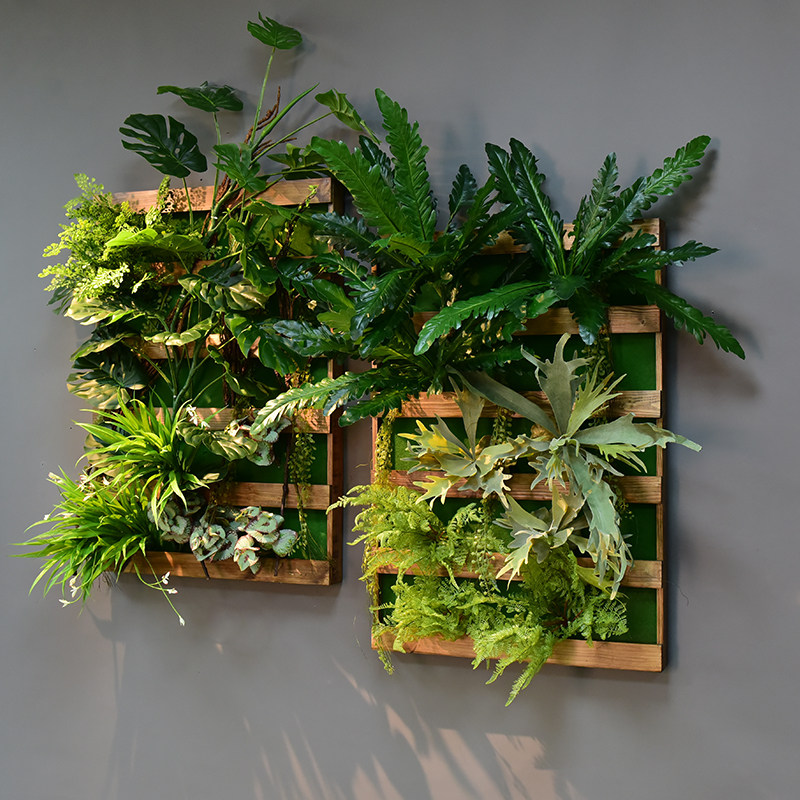 仿真多肉绿植墙面装饰壁挂壁饰走廊餐厅酒吧背景墙装饰立体植物