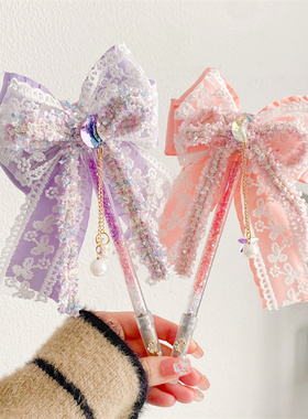 璀璨星河蕾丝花边蝴蝶结笔刀手账开箱美工刀手账刻刀可替换刀片