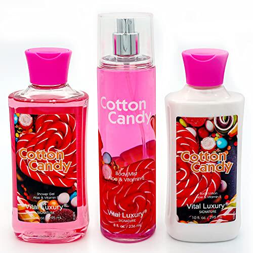 vital luxury cotton candy bath & body care gift set – an id