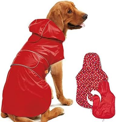 Kimee Dog Raincoat Reversible  Single Side Slicker Poncho Ad