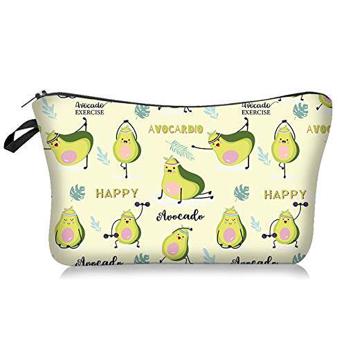 makeup bag avocado funny travel small cosmetic bags organize
