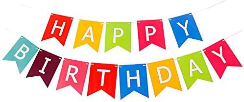 happy birthday banner colorful happy birthday bunting flag b
