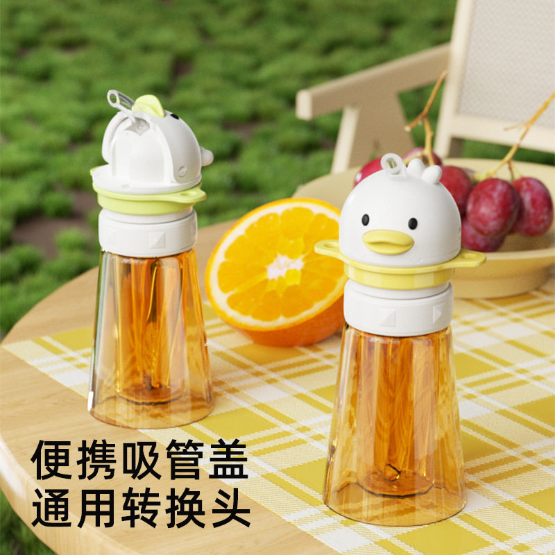 儿童宝宝便携喝水神器矿泉水瓶盖吸管转换器防呛饮料瓶盖转换头