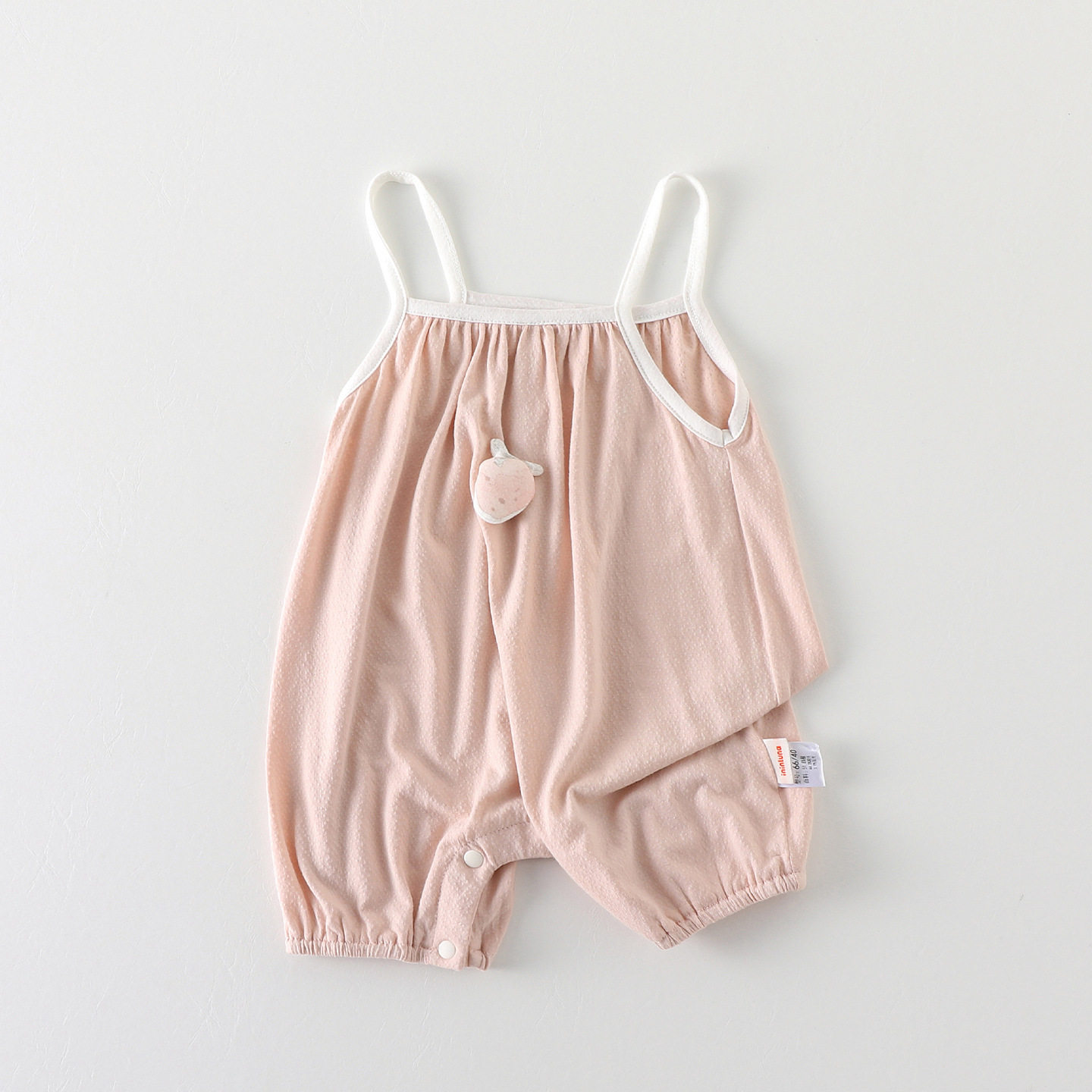 婴儿夏装女宝衣服夏季薄款吊带连体衣宝宝轻薄家居睡衣莫代尔背心