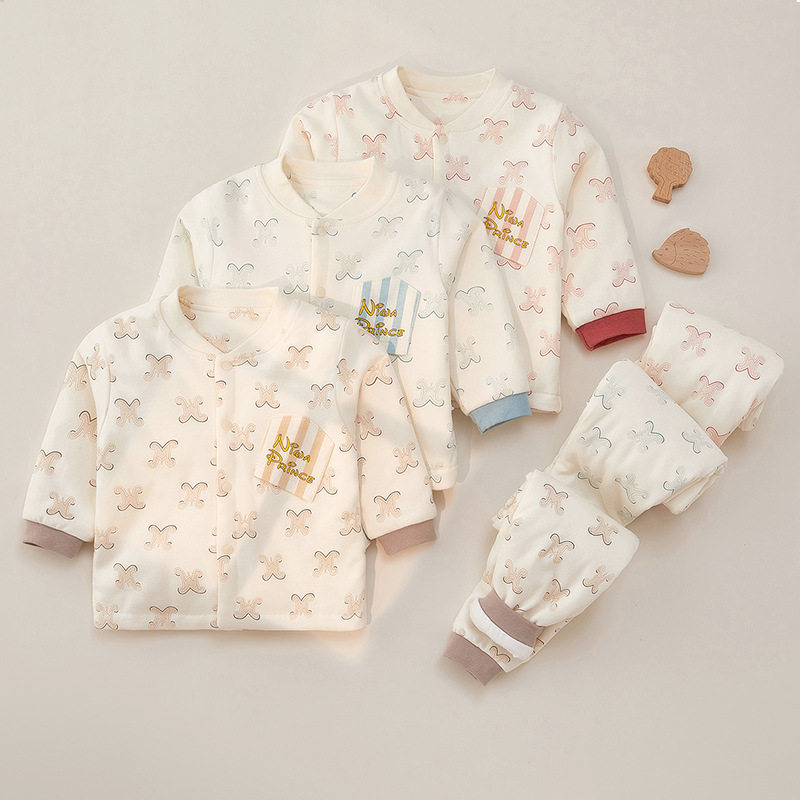颗粒熊婴儿衣服秋冬薄棉儿童保暖内衣套装夹棉袄宝宝立领家居服怎么样,好用不?